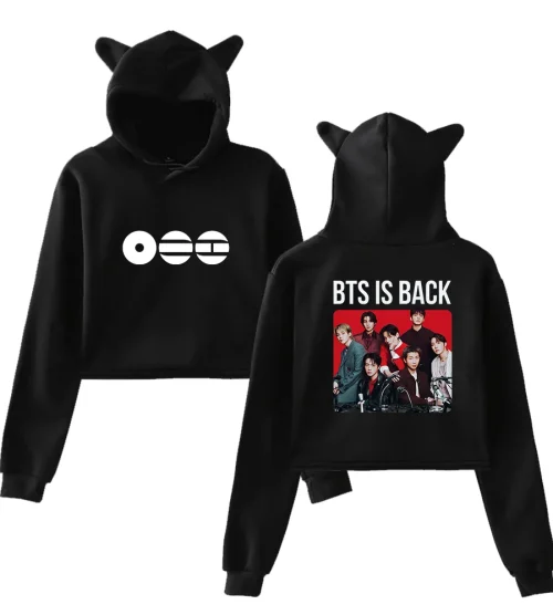 BTS Cropped Hoodie #4