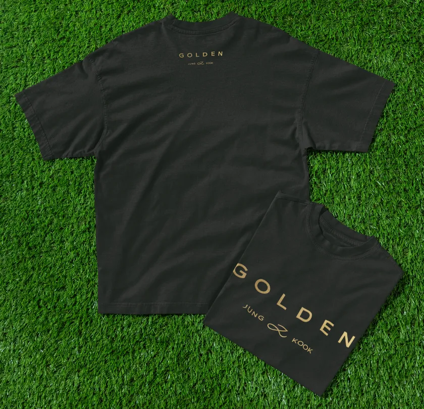 bts jungkook golden t-shirt