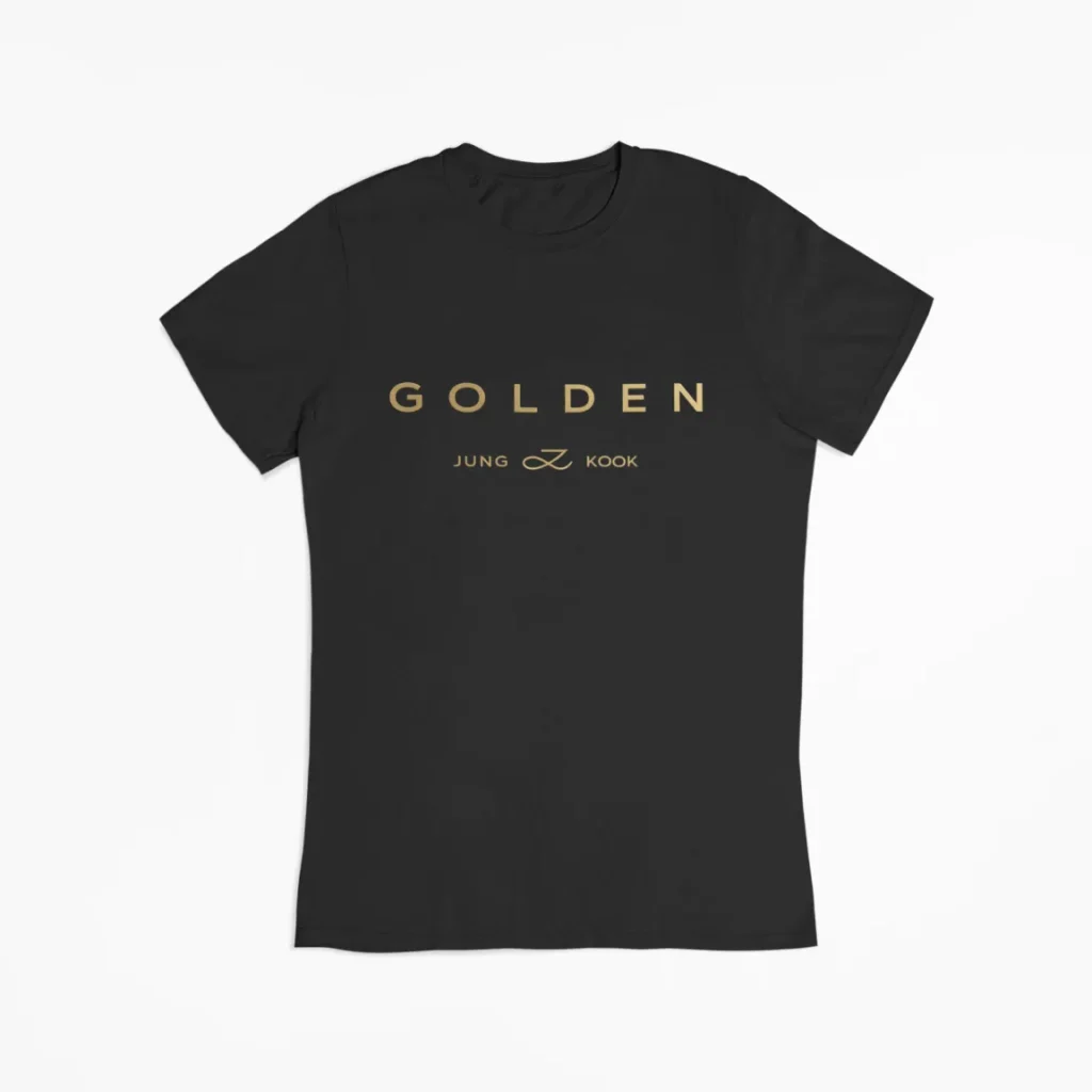 bts jungkook golden t-shirt