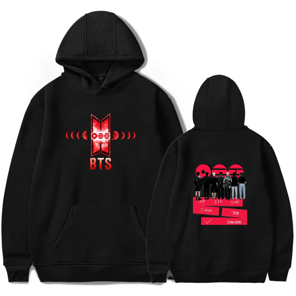 BTS Wings Logo Back-View Group Hoodie - Image 2