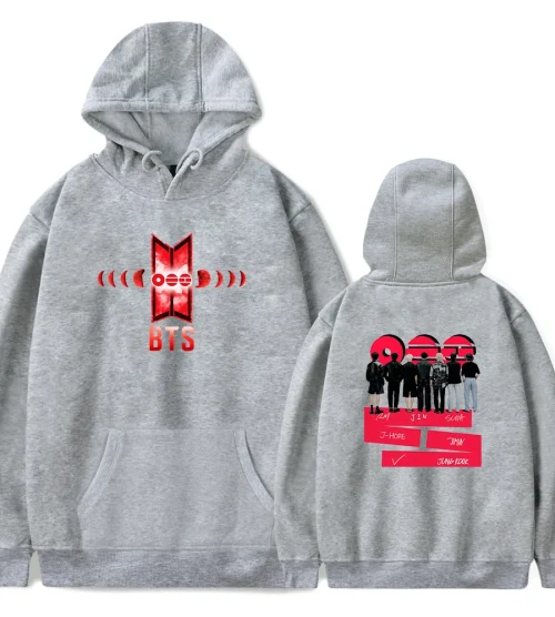 BTS Wings Logo Back-View Group Hoodie