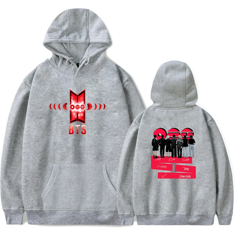 BTS Wings Logo Back-View Group Hoodie
