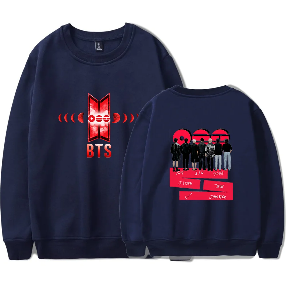 BTS Wings Logo Back-View Group Sweatshirt
