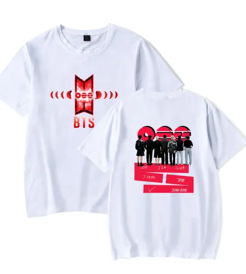 BTS Wings Logo Back-View Group T-Shirt