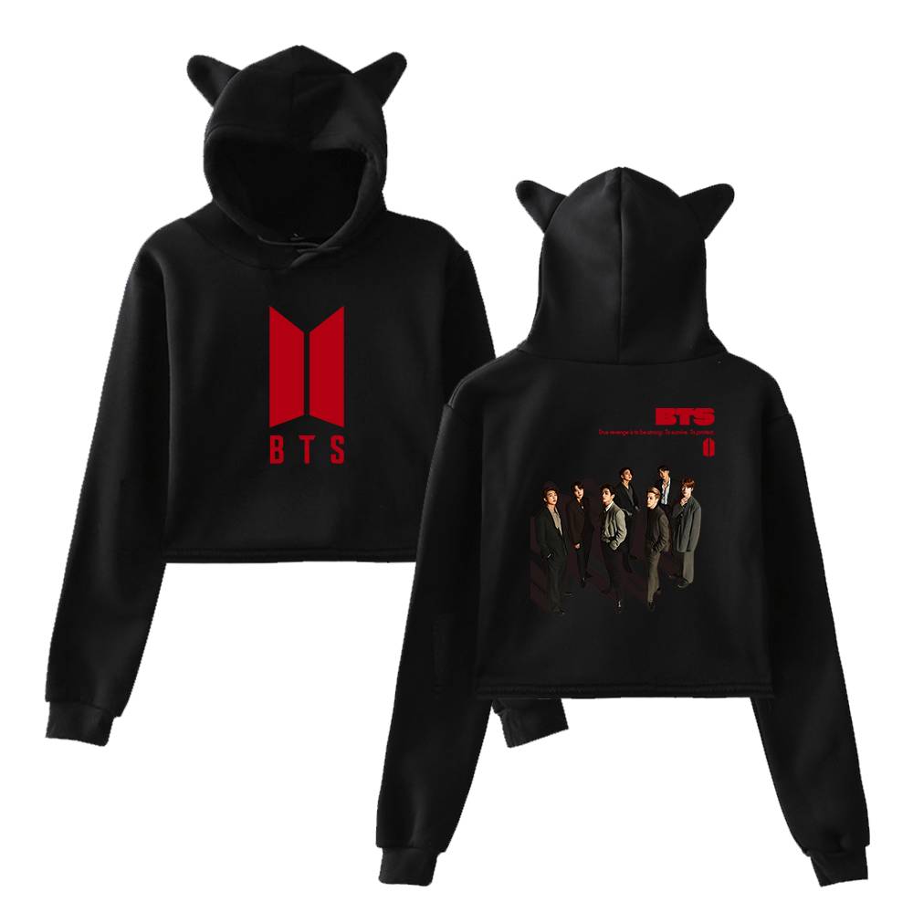 BTS True Revenge Cropped Hoodie - Image 2