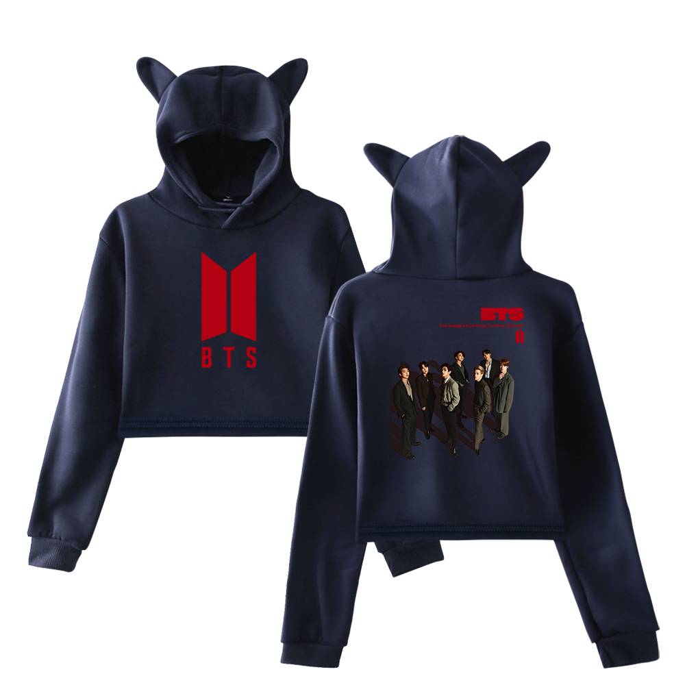 BTS True Revenge Cropped Hoodie - Image 3