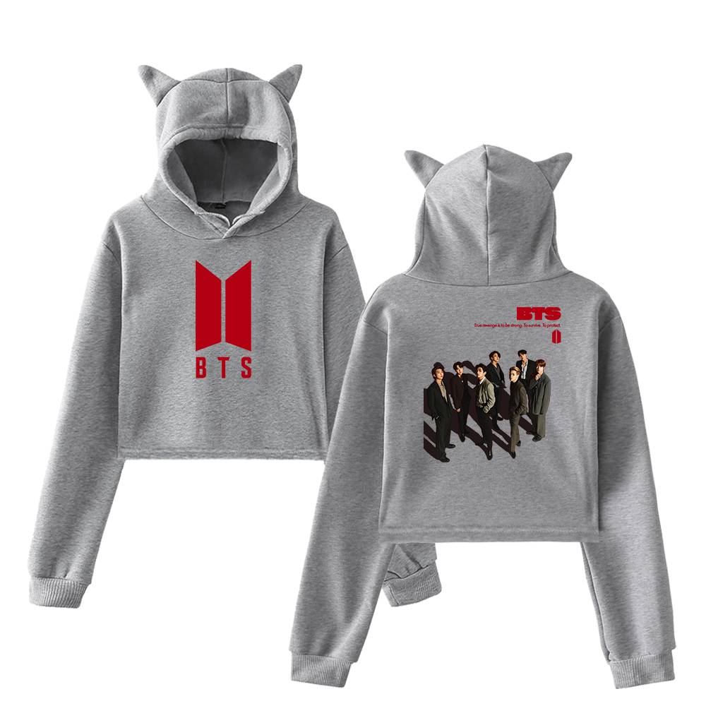 BTS True Revenge Cropped Hoodie - Image 4