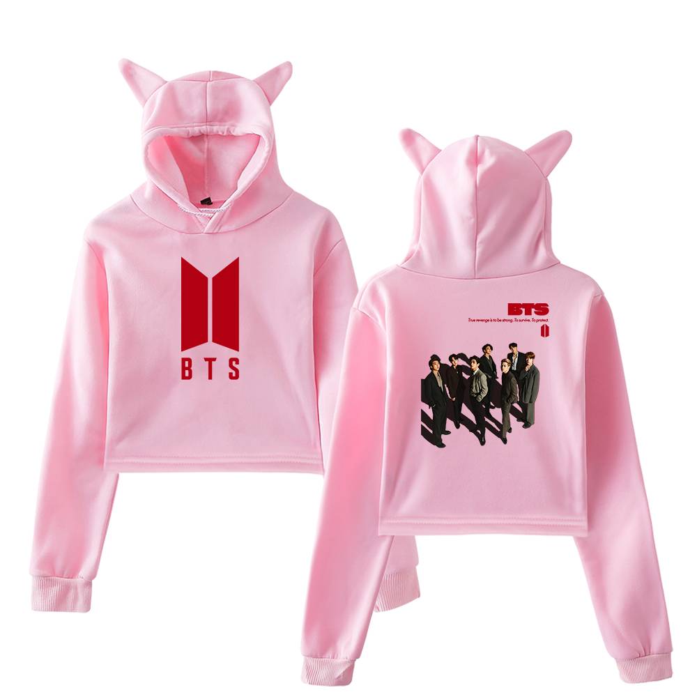 BTS True Revenge Cropped Hoodie - Image 5